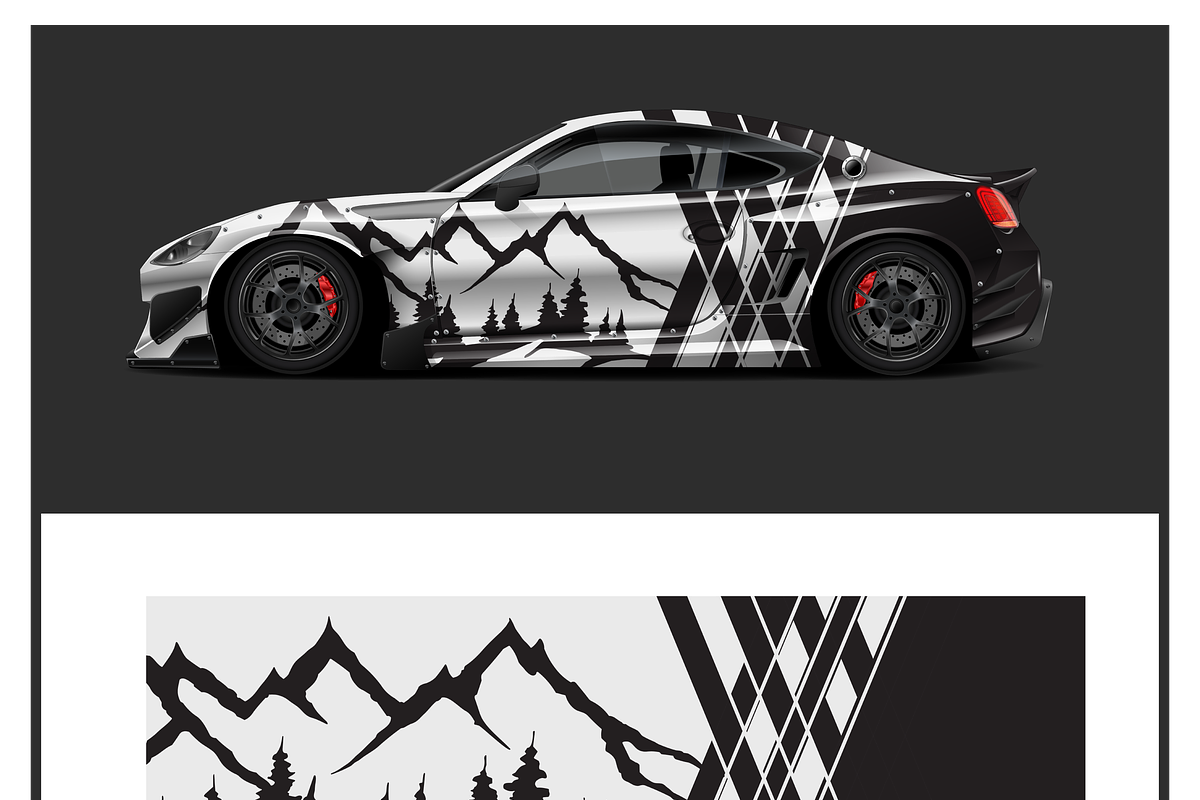 Sleek Racing Car Wrap Design, a Sport Illustration by CarWrap design (Photo 3 of 4)
