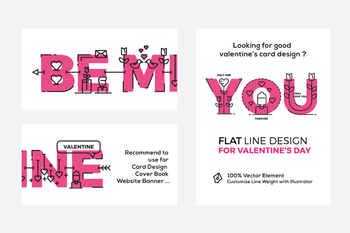 Flat Line Design Illustration, an Illustration by Illustrato (Photo 4 of 4)