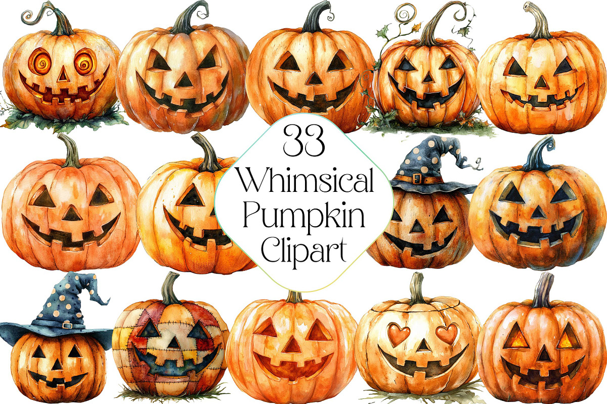 Whimsical Jack-o'-lantern Pumpkin PN, an Illustration by DreamPrint404 (Photo 1 of 7)