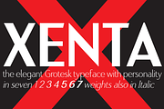 Xenta Sans fonts, a Sans Serif Font by Wiescher Design (Thumbnail 1 of 8)