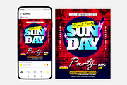 Sunday Party Instagram PSD Template, a Social Media Template by studioflyers.com (Thumbnail 1 of 3)