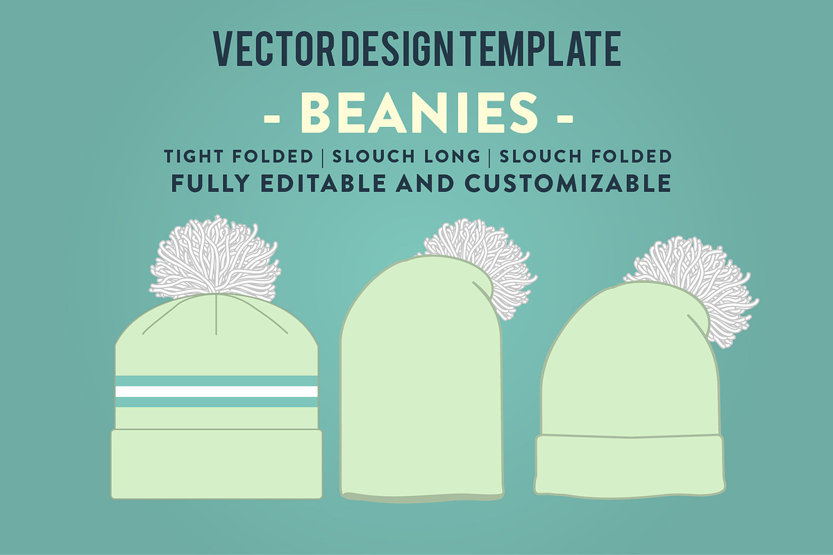 Hat Template - Beanies, a Hat Mockup by Template Haven (Photo 1 of 12)
