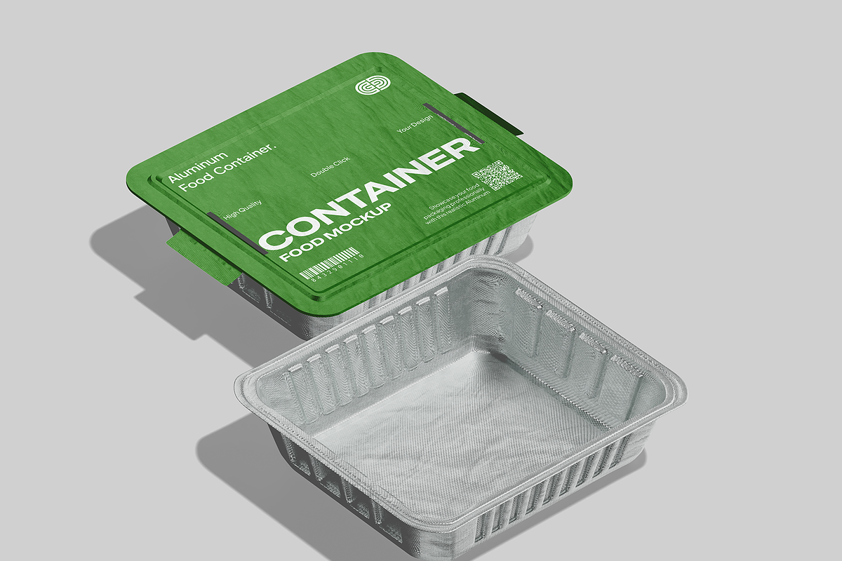 Aluminum Food Container Mockup, a Cups & Container Mockup by Bartama Graphic (Photo 4 of 5)