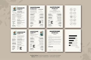 Minimal CV & Cover Letter Templates