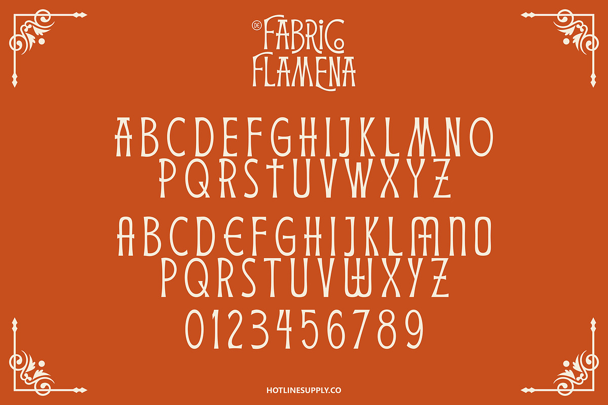 De Fabrico Flamena, a Serif Font by HTLNS.co (Photo 6 of 6)