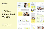 Fitness SaaS Website UI Figma, an UI Kit Template by peterdraw (Thumbnail 1 of 7)