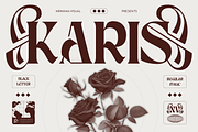 Karis Blackletter - Logo Font, a Blackletter Font by Nirmana Visual (Thumbnail 1 of 14)