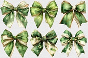 St. Patrick's Day Bow Clipart, an Illustration by DreamCafeArt (Thumbnail 6 of 6)