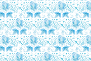 FREEBIE Gzhel vector collection, a Pattern Graphic by Designnina Shop (Thumbnail 7 of 11)