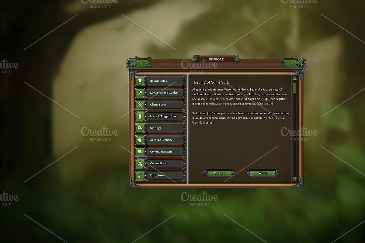 Ranger RPG GUI, a Templates & Theme by Kodiak Graphics (Photo 7 of 11)