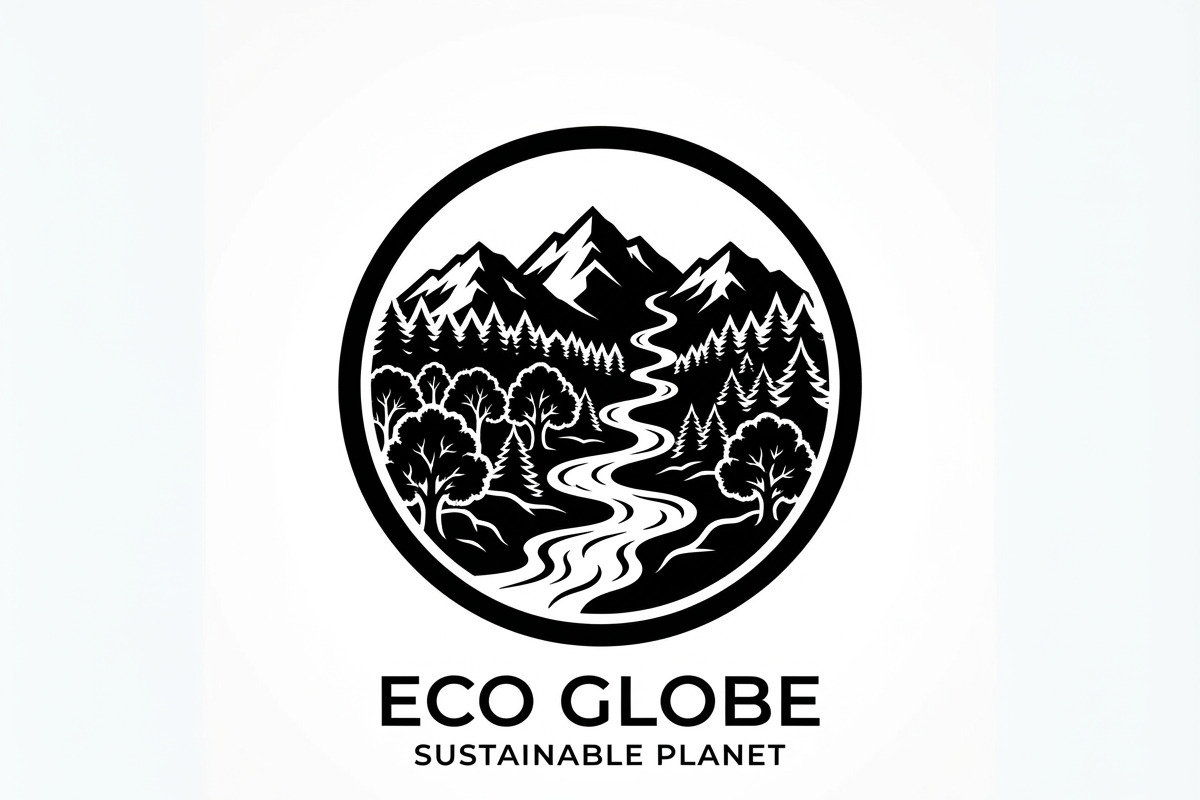 60 Eco Globe Landscape Silhouette, a Technology Illustration by Amazin_art (Photo 9 of 49)