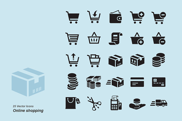 Online Shopping Vector Icons