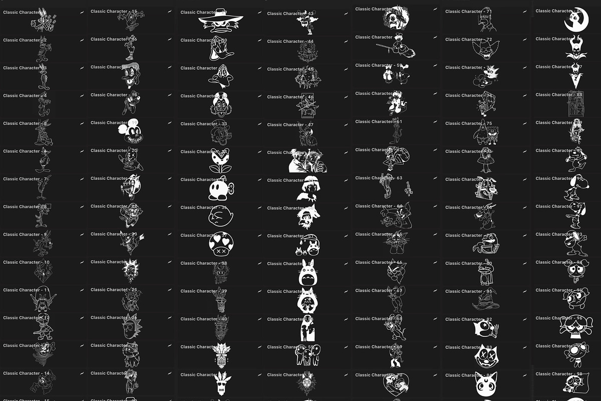 Bundle 1 Classic Character-Stamp Set, a Brush Add-On by LA Studio Sthlm (Photo 13 of 17)