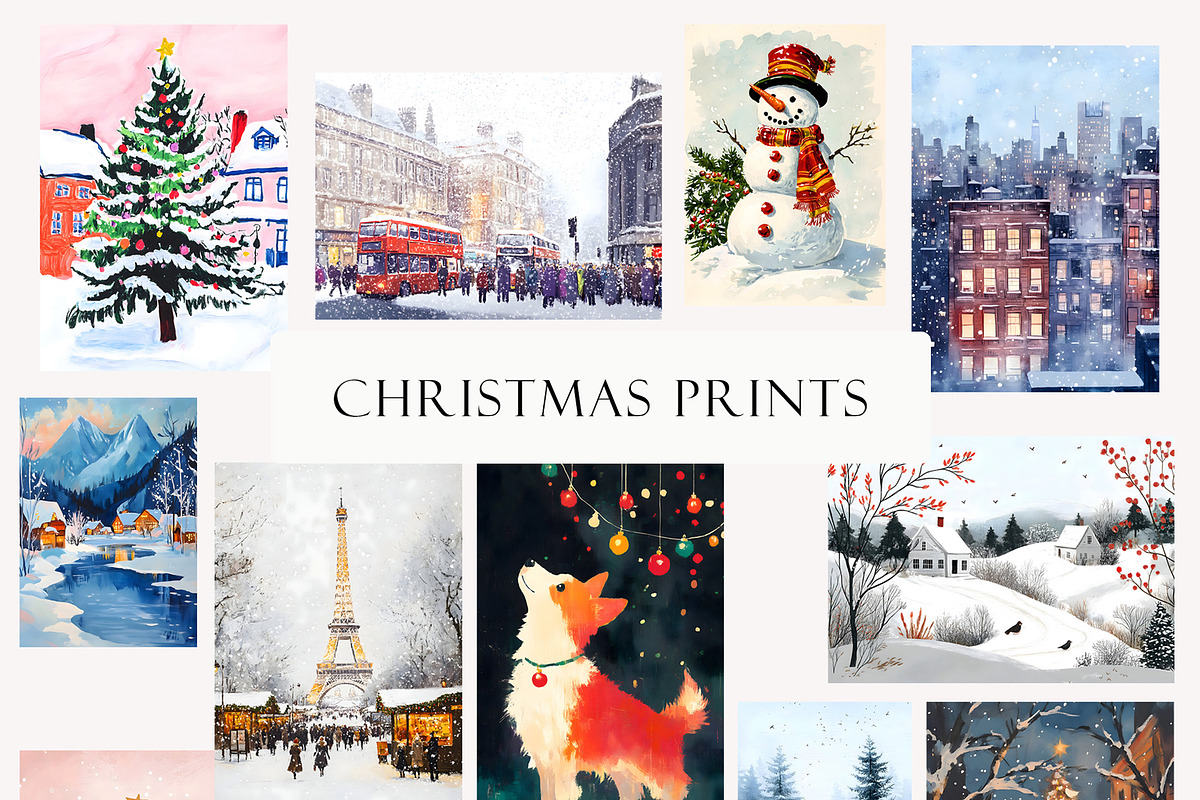 Christmas Wall Gallery Prints, a Graphic by SunnyAfternoons (Photo 3 of 9)