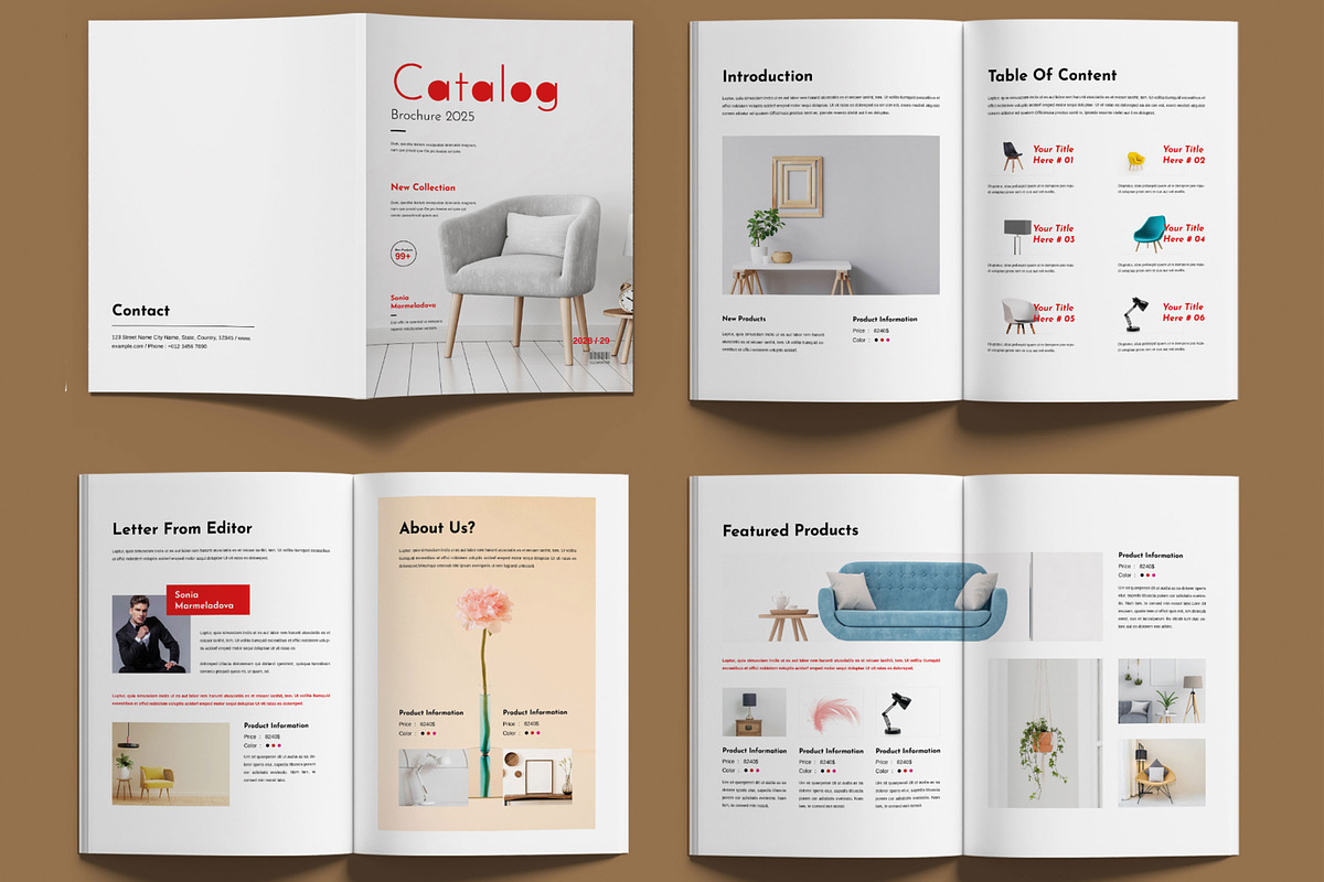 Catalog Brochure Template Layout, a Brochure Template by MightyDesign (Photo 2 of 6)