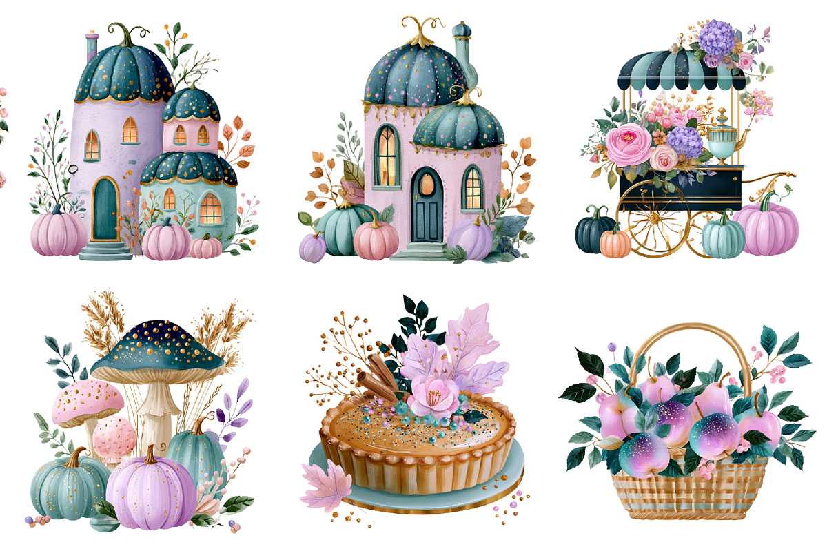 Fall Cottagecore Clipart Set, a Seasonal Illustration by Daily.Designs (Photo 2 of 5)