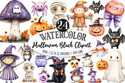 Halloween Black Clipart PNG, a Seasonal Illustration by Designking (Thumbnail 1 of 4)