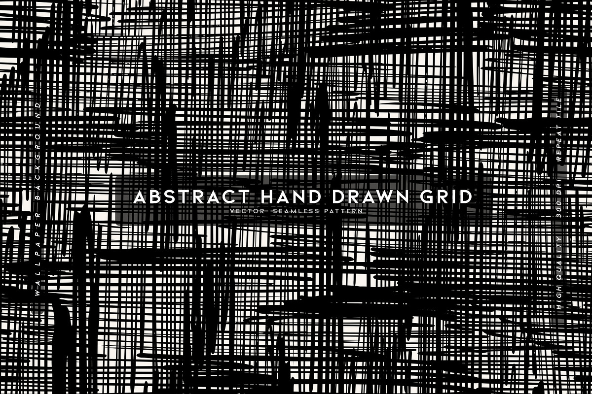 Abstract Hand Drawn Grid, a Texture Graphic by MalyskaStudio (Photo 1 of 10)