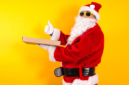 Santa claus doing ok symbol and with stock photo containing ok and vector