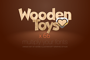 AI CS5 graphic styles Wooden, a Layer Style Add-On by popskraft (Thumbnail 1 of 3)