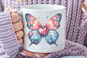 Cute Diamond Butterfly Clipart, an Illustration by CraftArtStudio (Thumbnail 5 of 6)