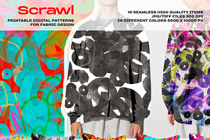 Scrawl Seamless Patterns