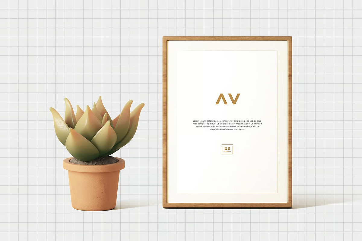 Portrait Frame Mockup, a Product Mockup by zpackcreative (Photo 4 of 4)