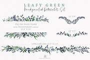 Leafy Green - Watercolor Set, a Graphic by SmallHouseBigPony (Thumbnail 9 of 13)
