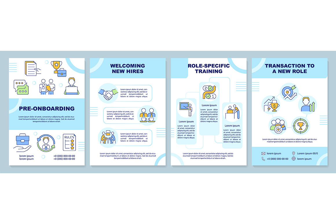 Onboarding phases blue brochure, a Brochure Template by bsd studio ...