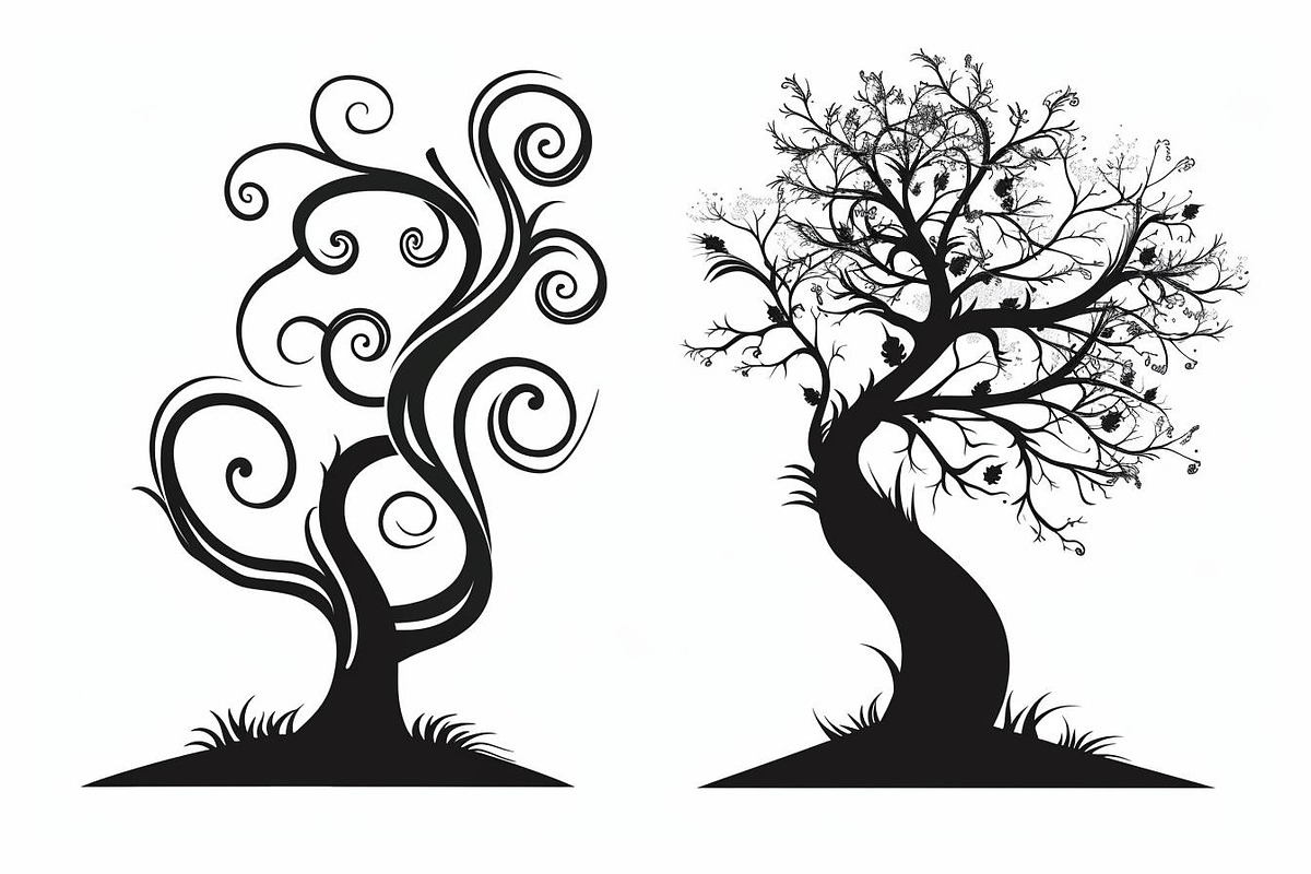 Tree Laser Cut Bundle | Decorative T, a Graphic by Designs_River (Photo 4 of 11)