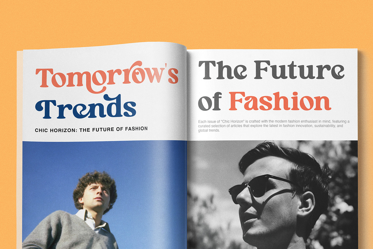 Maguen Modern Retro Display, a Sans Serif Font by Typetemp Studio (Photo 2 of 14)