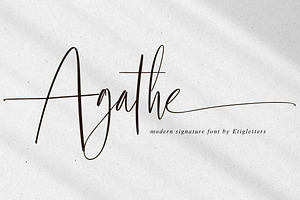 Agathe Handwritten Script