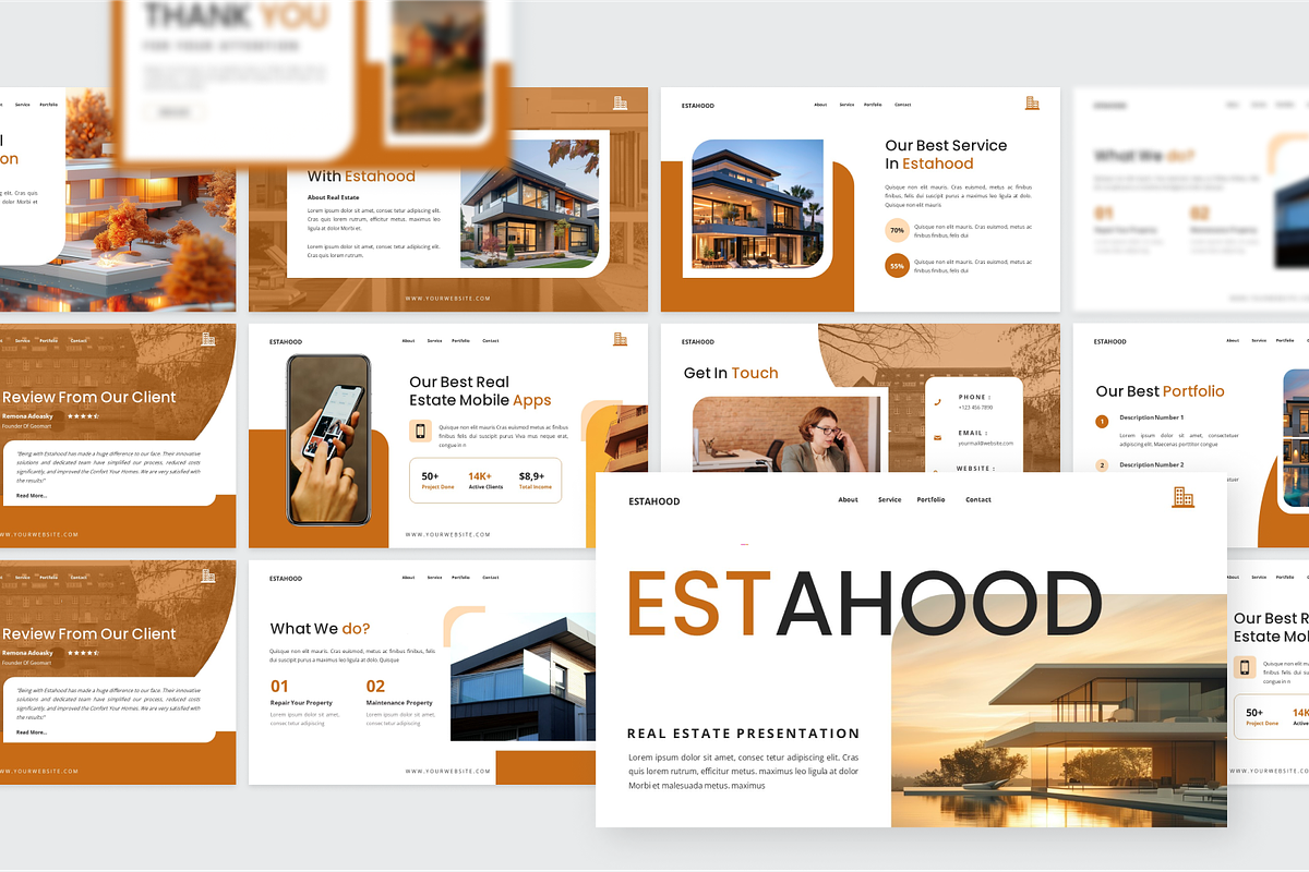Real Estate Presentation GoogleSlide, a Presentation Template by SquidPixey (Photo 6 of 6)