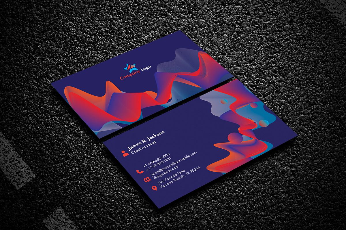 Attractive Business Card Template, a Business Card Template by Bibek (Photo 3 of 3)