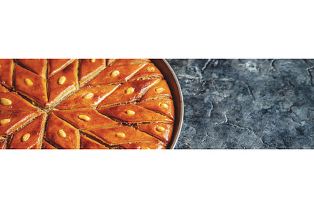 Oriental sweet baklava with nuts, a Food & Drink Photo by yanadjana