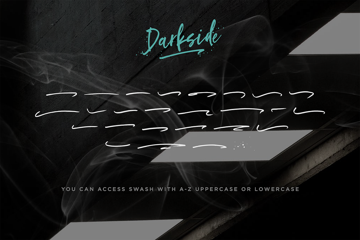 Darkside, a Script Font by Letteratom (Photo 11 of 11)