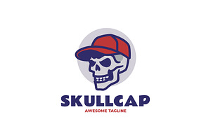 Mascot Skull Cap Logo Design, a Branding & Logo Template by Artnivora.Std