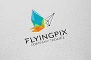 Flying Pixel, a Branding & Logo Template by Twelve.std (Thumbnail 1 of 4)