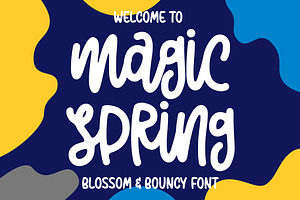 Magic Spring Special, a Font by Garisman Std
