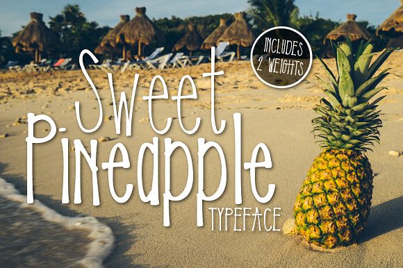 Sweet Pineapple Typeface preview 4
