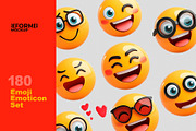 Emoji Emoticon Set | Transparent PNG, an Object Graphic by Reformer Mockup (Thumbnail 1 of 12)