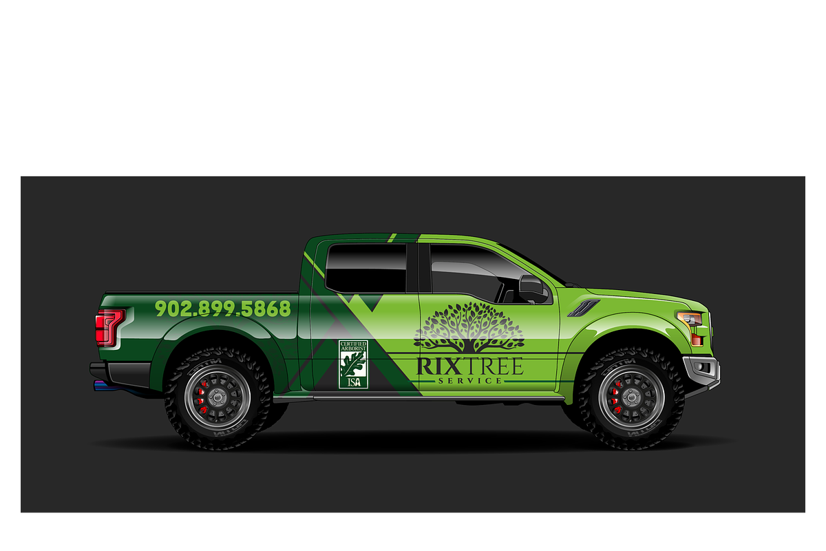 Custom Tree Service Truck Design, a Work Illustration by CarWrap design (Photo 2 of 3)