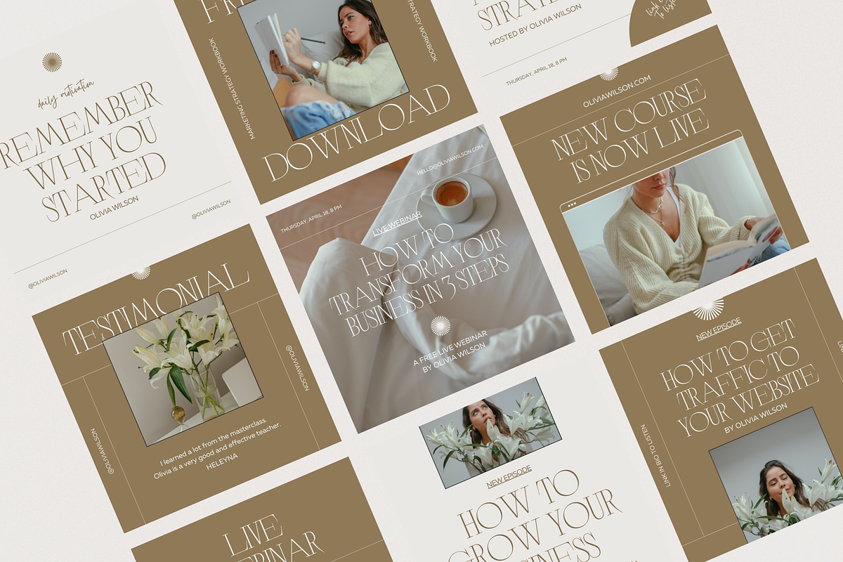 Alexandra | Canva Template Bundle, a Social Media Template by With Faith & Love (Photo 1 of 13)