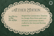 Aether Multi-Style Serif, a Serif Font by Setara Langit CreativeStd (Thumbnail 10 of 11)