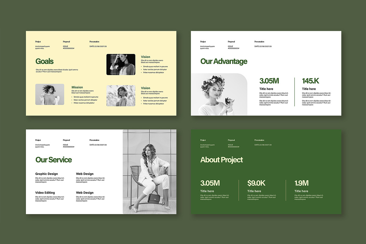 Modern Minimalist Business Project, a Presentation Template by Mighty-Slide (Photo 3 of 5)