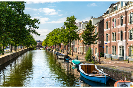 Typical architecture of Amsterdam in, an Architecture Photo by Leonid Andronov