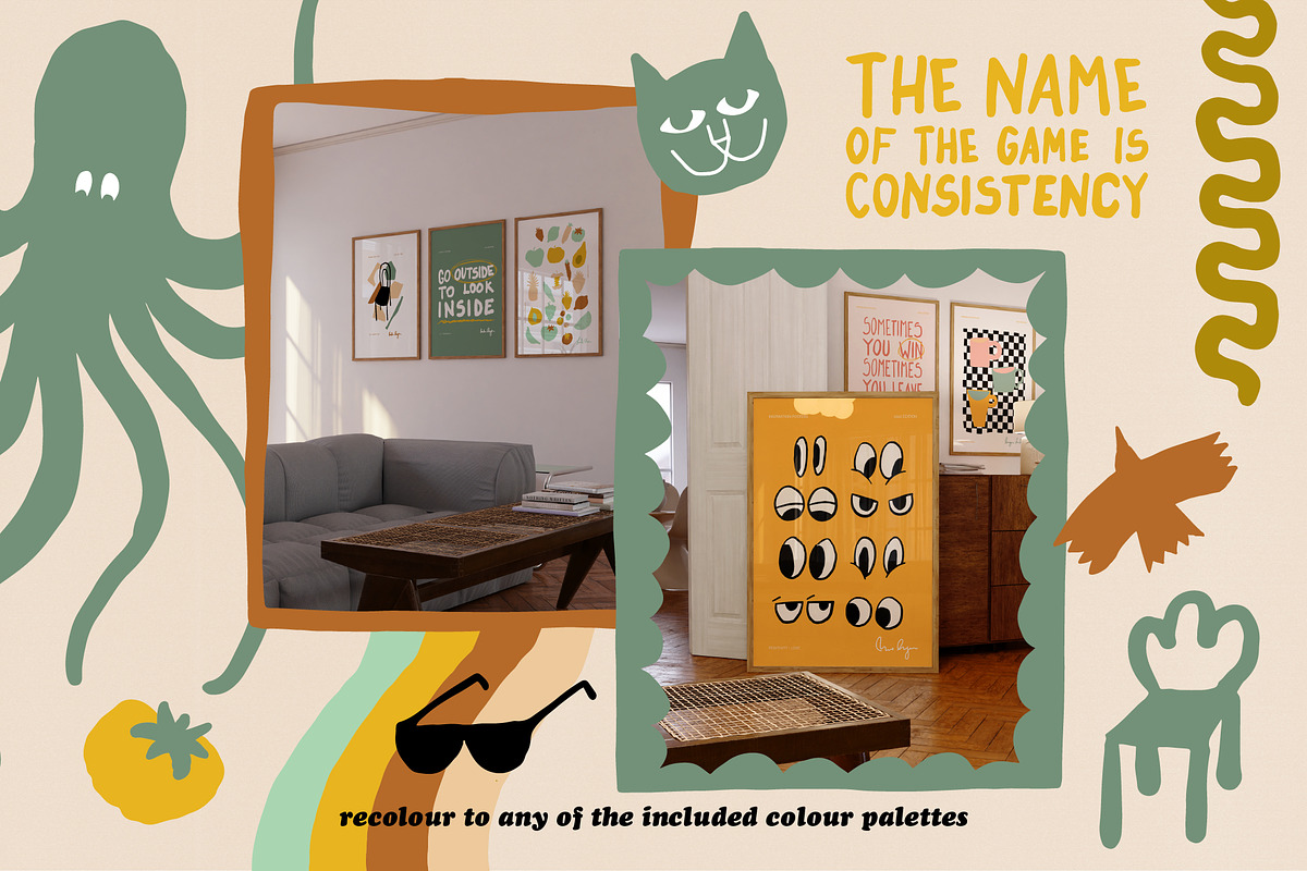 Naive Art Clipart + Posters, an Object Graphic by angelainthefields (Photo 15 of 17)