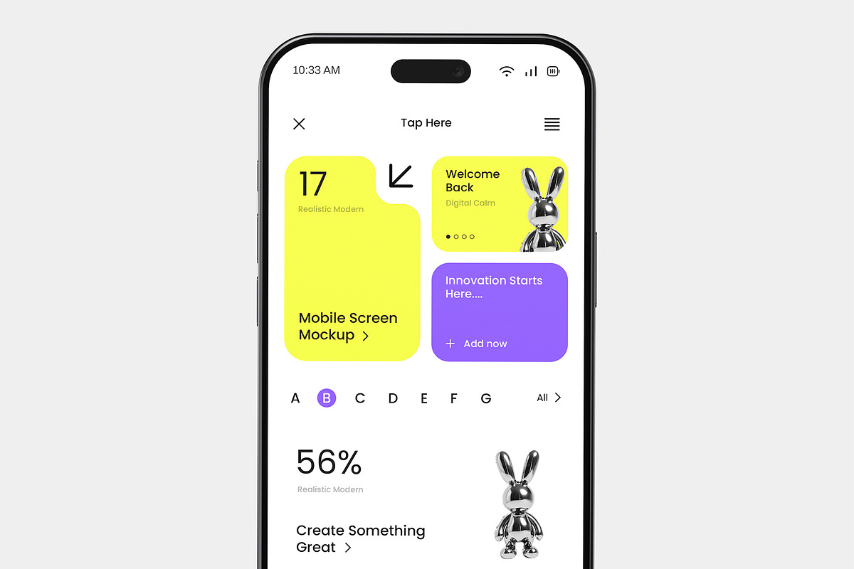 Smartphone Screen Mockup Collection, an iPhone Mockup by graphypix (Photo 12 of 14)