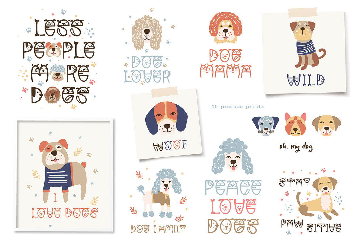 Cool Cats and Dogs Bundle., an Animal Illustration by DearLetters (Photo 5 of 20)
