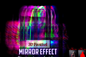 3D Fractal Mirror Effect